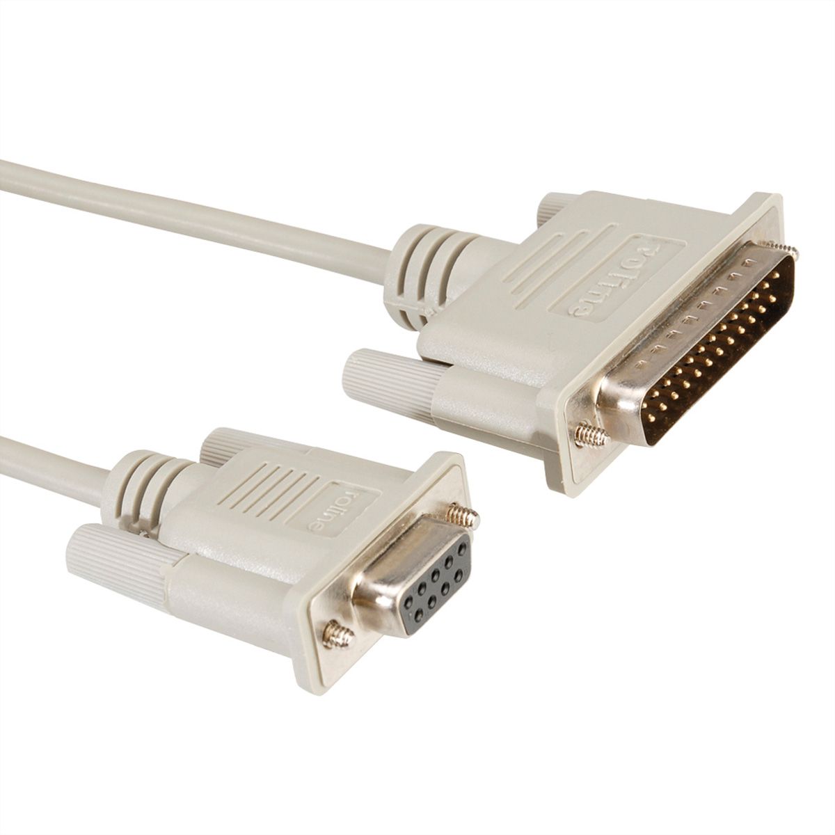 ROLINE Modem Cable, DB9 F - DB25 M, 1.8 m - SECOMP