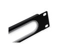 VALUE 19" Cable Entry, 1U, with edge protection, black