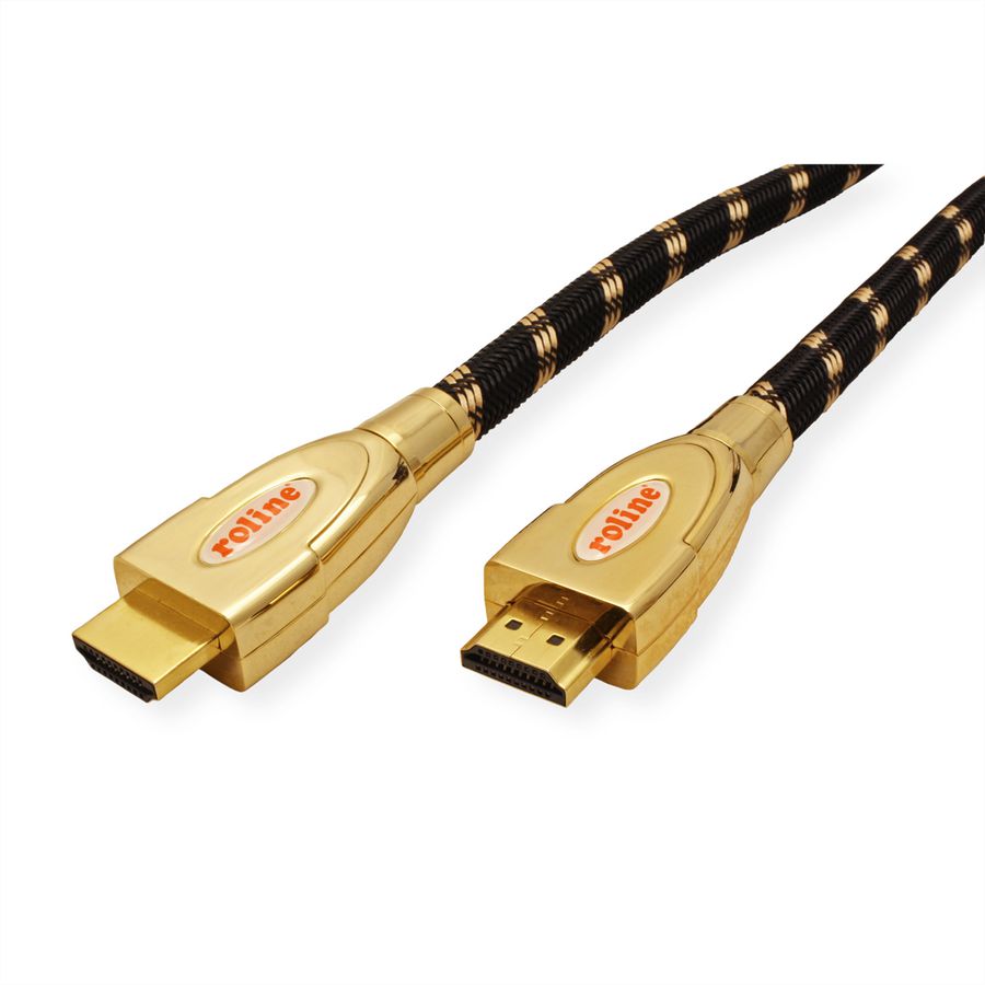 ROLINE GOLD HDMI Ultra HD Cable + Ethernet, M/M, 1 m
