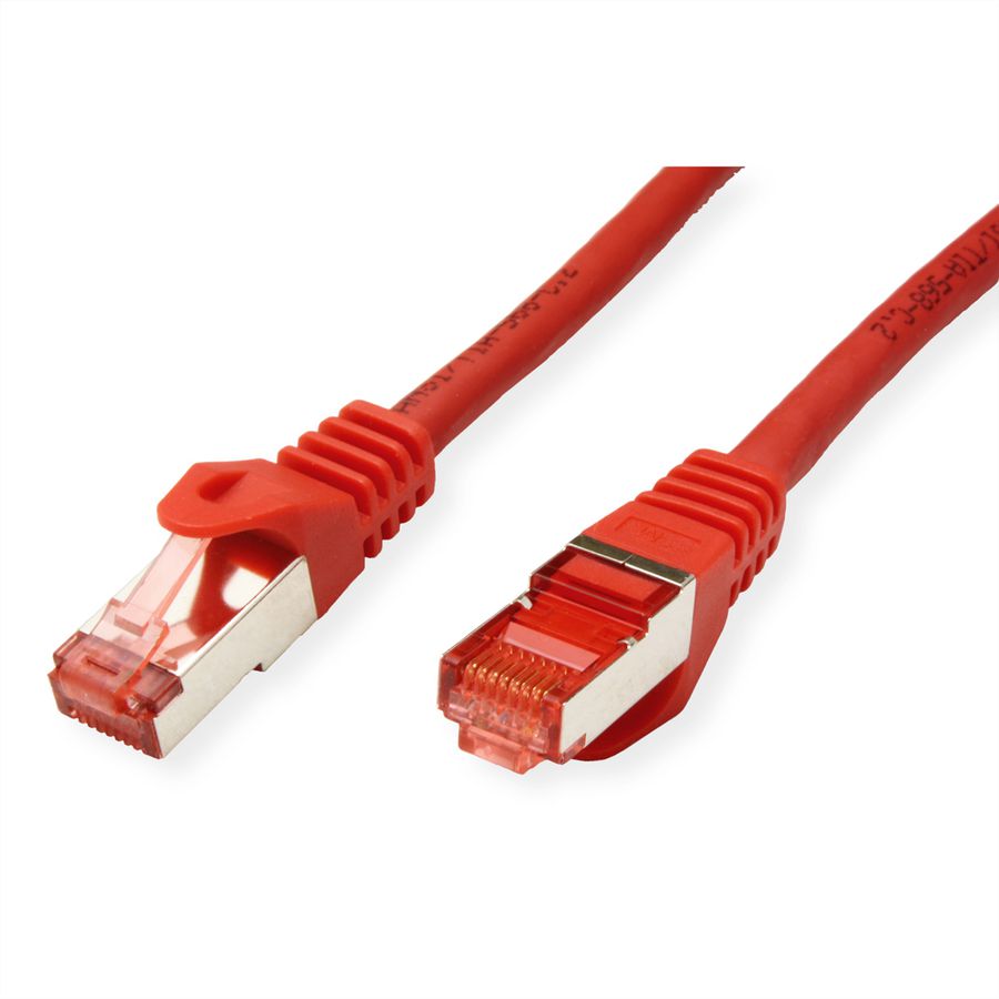 ROLINE S/FTP Patch Cord Cat.6 Component Level, LSOH, red, 0.5 m