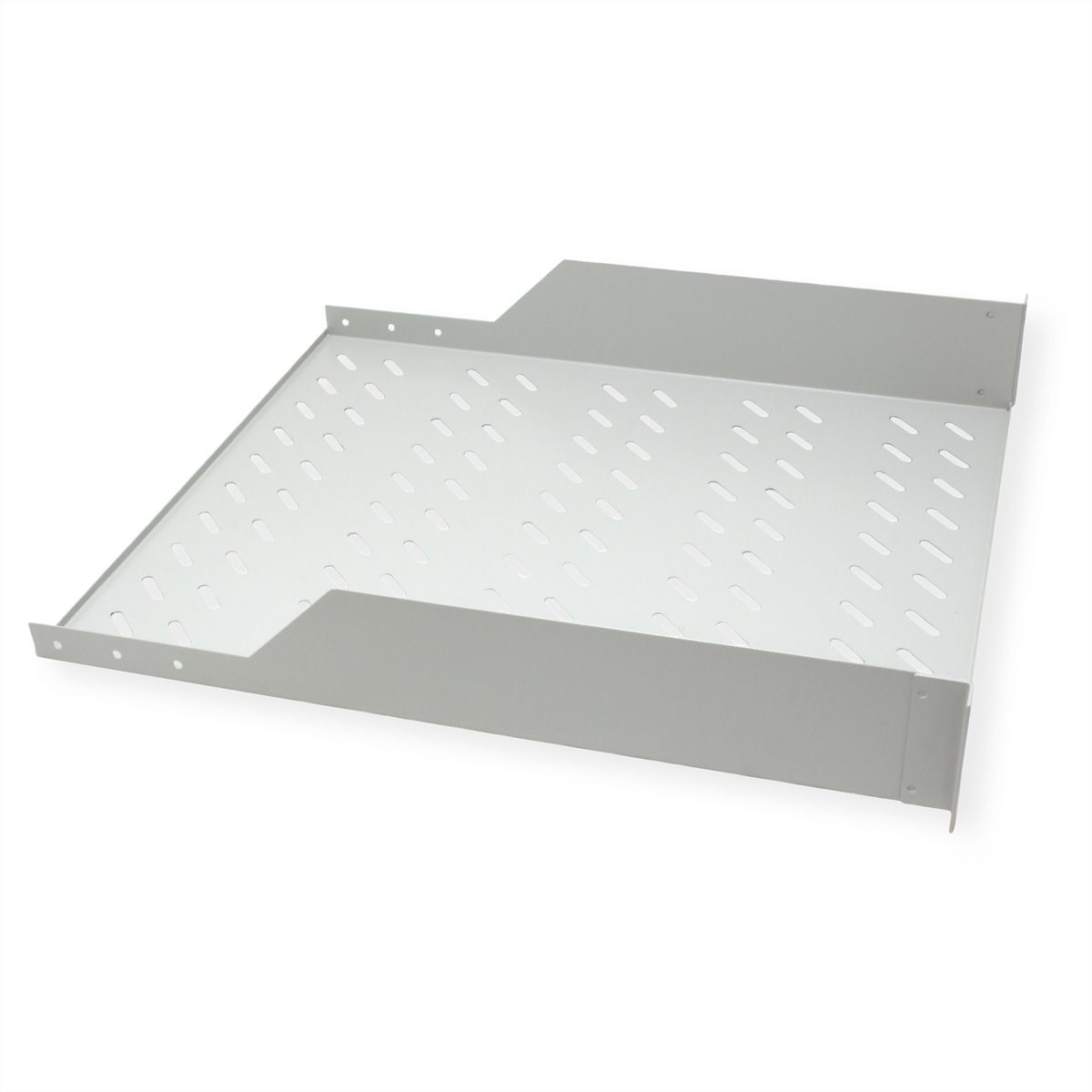 ROLINE 19-inch shelf 2 U 550 T, 25kg load capacity grey