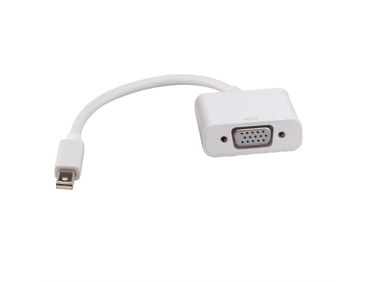 ROLINE Mini DisplayPort-VGA Adapter, Mini DP M - VGA F, white