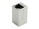 ROLINE RJ-45 Mini Inline Coupler, Cat.6A (Class EA), shielded, silver