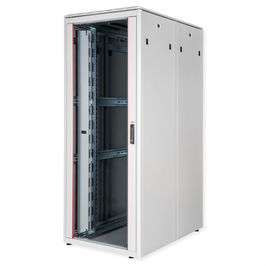 ROLINE 19-inch Network Cabinet Pro 42 U, 800x1200 WxD glass door grey