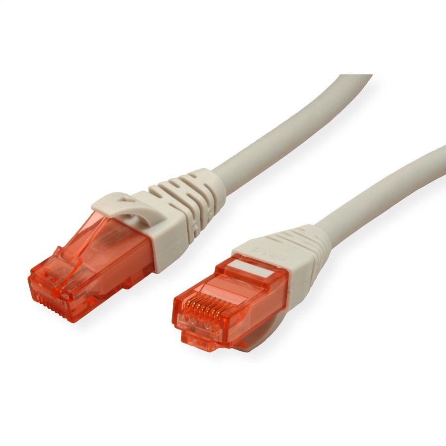 ROLINE UTP Cable Cat.6 Component Level, LSOH, grey, 0.5 m