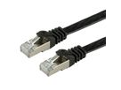 VALUE FTP Patch Cord, Cat.6 (Class E), extra-flat, black, 0.5 m