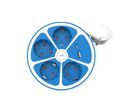 ROLINE Power Strip, 4-way, with switch, round, 1x USB A+ 1x USB C, blue, 1.5 m