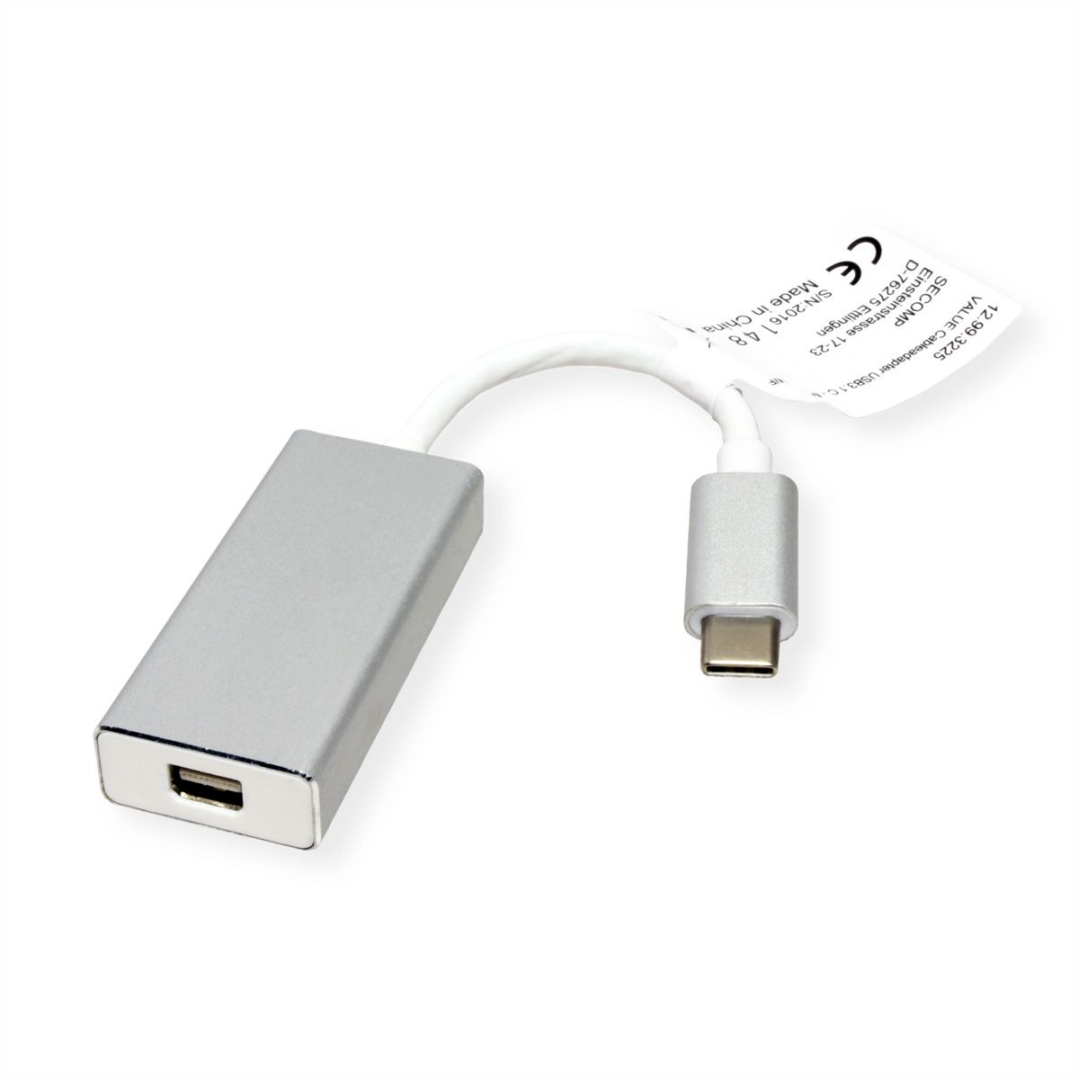 VALUE Type C - Mini DisplayPort Adapter, v1.2, M/F