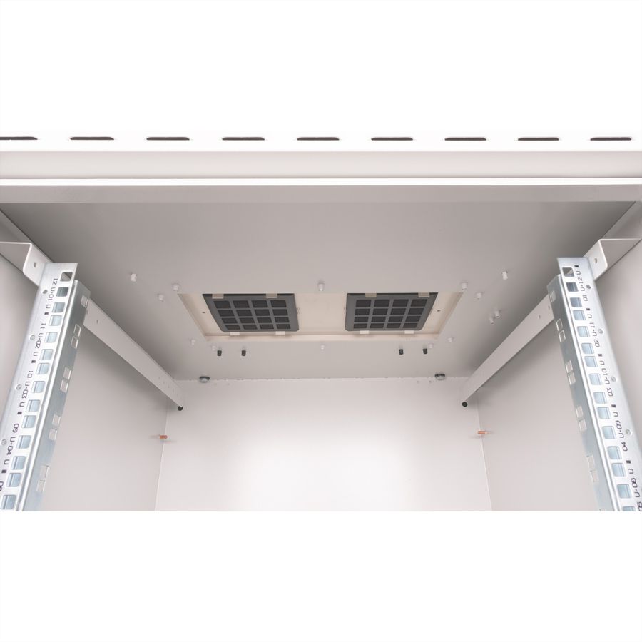 ROLINE 19-inch wall-mounted housing Pro 12 U, 600x600 WxD IP55 outdoor grey