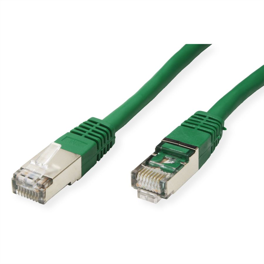 VALUE S/FTP (PiMF) Patch Cord, Cat.6 (Class E), green, 5 m