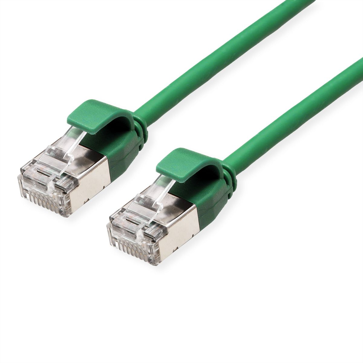 ROLINE U/FTP DataCenter Patch Cord Cat.6A (Class EA), LSOH, slim, green, 1.5 m