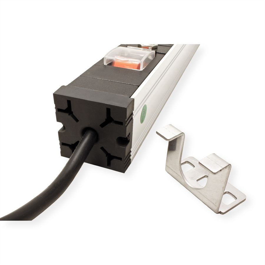 VALUE 19" PDU for Cabinets, 7x, 4000W, CEE 7/7 German Type Plug, 2.8 m