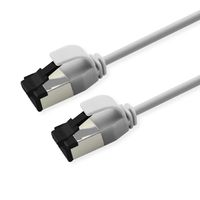 ROLINE U/FTP Patch Cord Cat. 8.1 (Class I), LSOH, SLIM, grey, 0.15 m