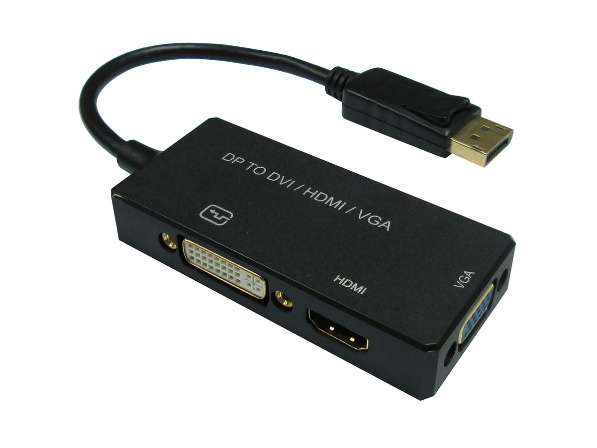VALUE DisplayPort VGA DVI HDMI Adapter v1.2 Active SECOMP International AG