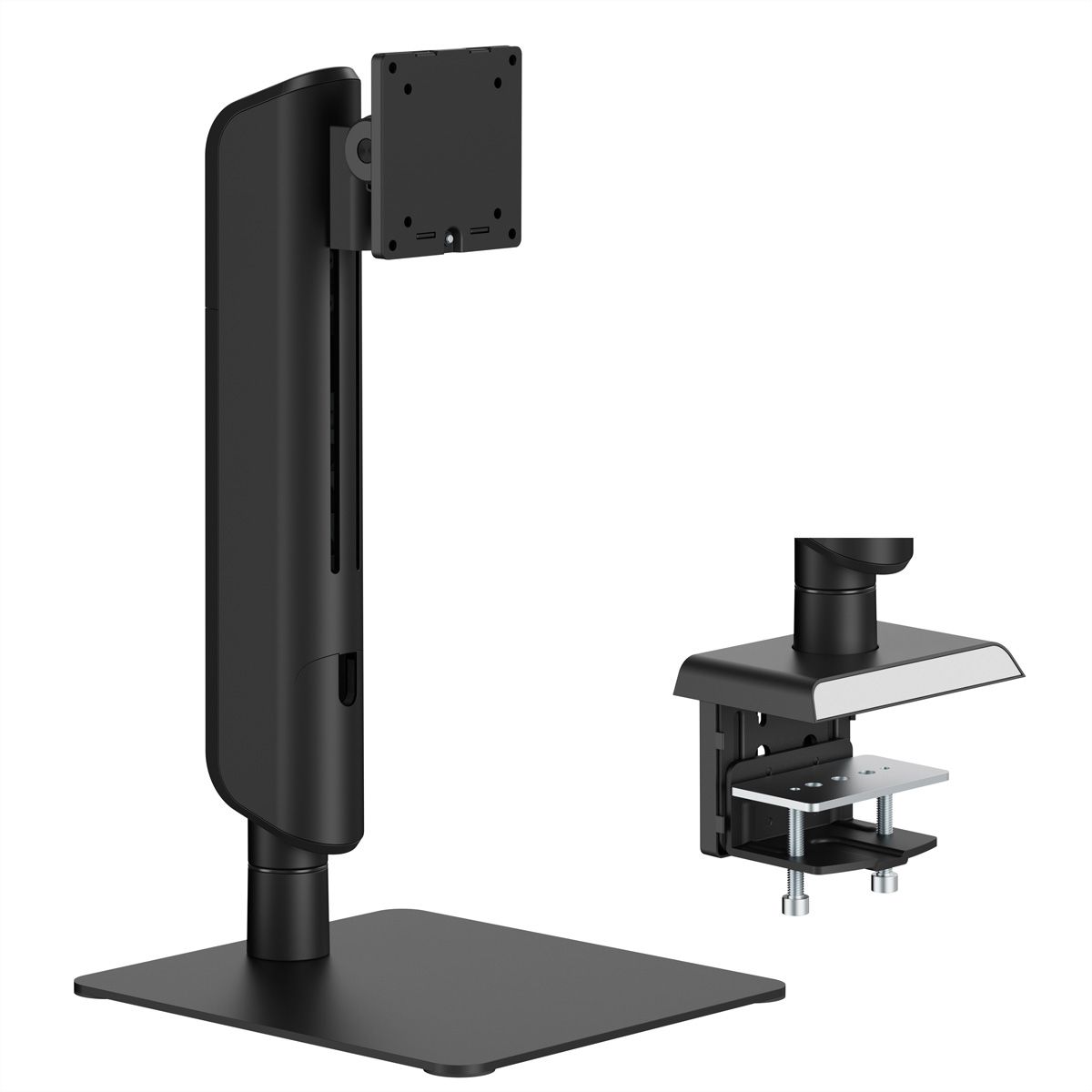 VALUE Vertical Lift Free-Standing Single-Screen Monitor Stand, < 124,46cm (49"), Heavy Duty <18 kg, black
