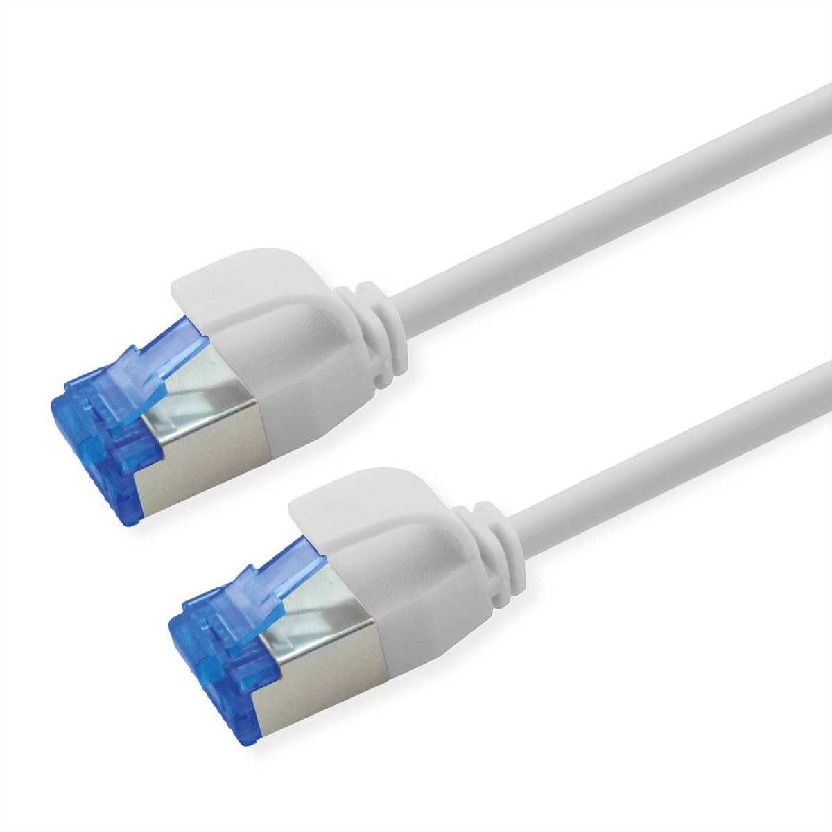ROLINE S/FTP Patch Cord Cat.6A / Class EA, LSOH, Slim, PoE, grey, 1 m