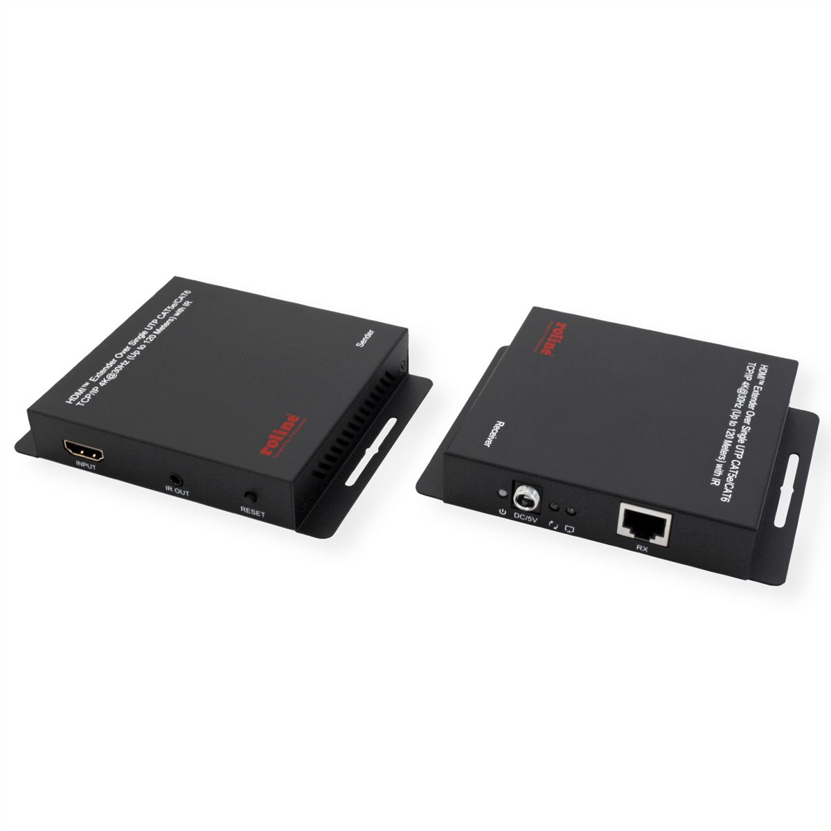 ROLINE HDMI over IP Extender, 4K30Hz, 120m, W/IR