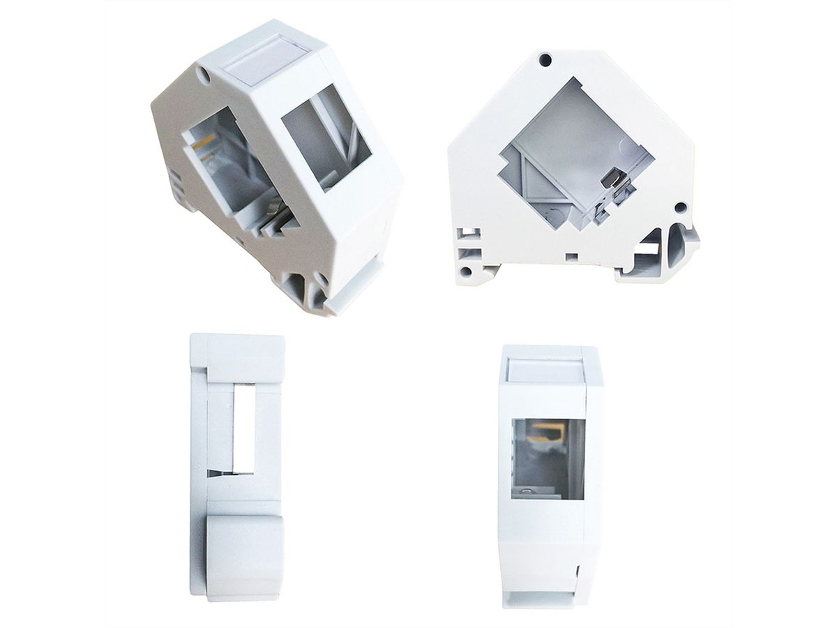ROLINE Keystone Holder, empty, DIN-RAIL, 45°