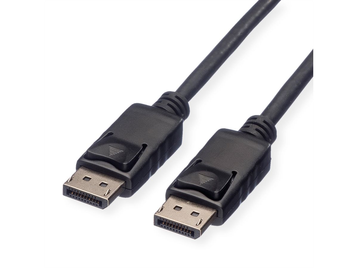 ROLINE GREEN DisplayPort Cable, DP-DP, TPE, M/M, black, 1 m