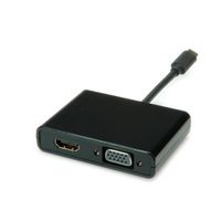 STANDARD Type C - HDMI/VGA Adapter, M/F, black, 0.1 m