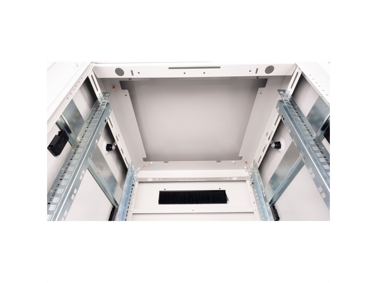 ROLINE 19-inch Network Cabinet Pro 47 U, 600x600 WxD glass door grey