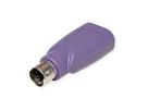 VALUE PS/2 to USB Adapter, Keyboard, purple