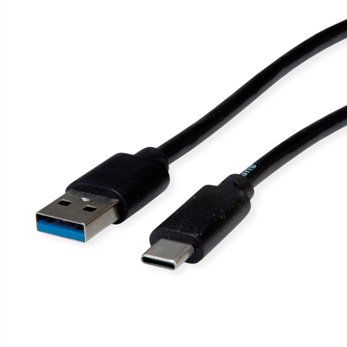 ROLINE RM USB 3.2 Gen 2 Cable, A-C, M/M, black, 0.5 m