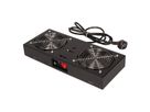ROLINE Fan unit with 2 fans, for 19" Wall Cabinet black