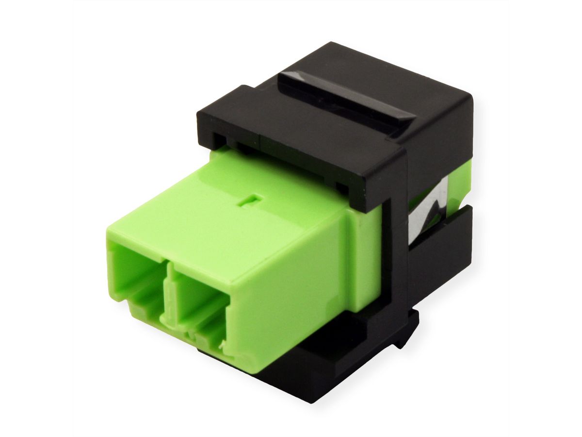 ROLINE Fiber Optic Keystone Jack, LC/LC Duplex, Multimode, OM5