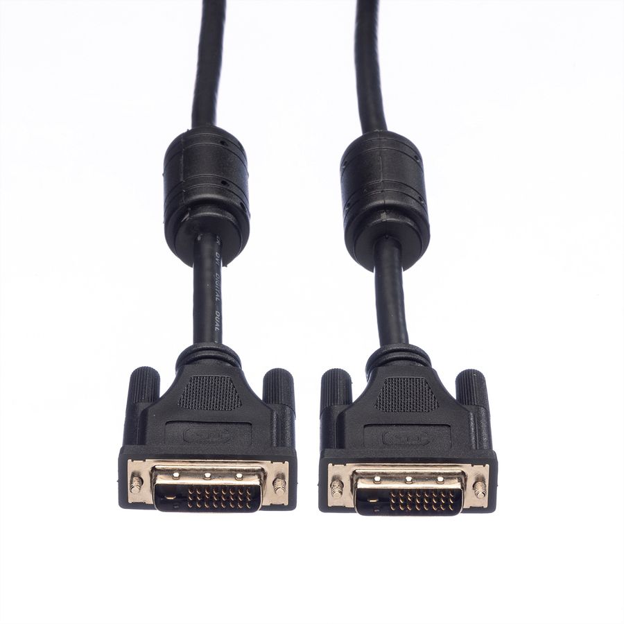 ROLINE DVI Cable, DVI (24+1), Dual Link, M/M, 3 m