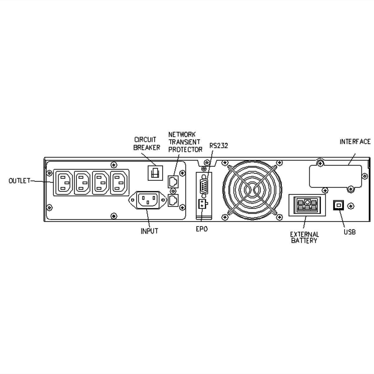 ROLINE ProSecure II 700 RM2U - Online UPS, 19" Rack Version