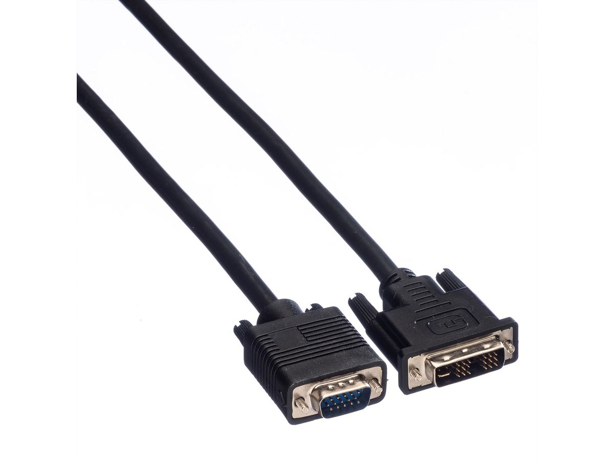 VALUE DVI Cable, DVI (18+5) - HD15, M/M, 5 m