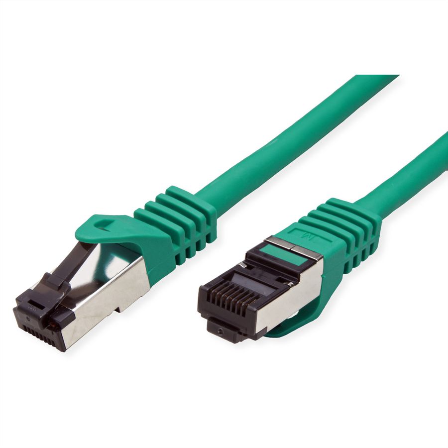 VALUE S/FTP Patch Cord Cat.8 (Class I), stranded, LSOH, PoE, green, 2 m