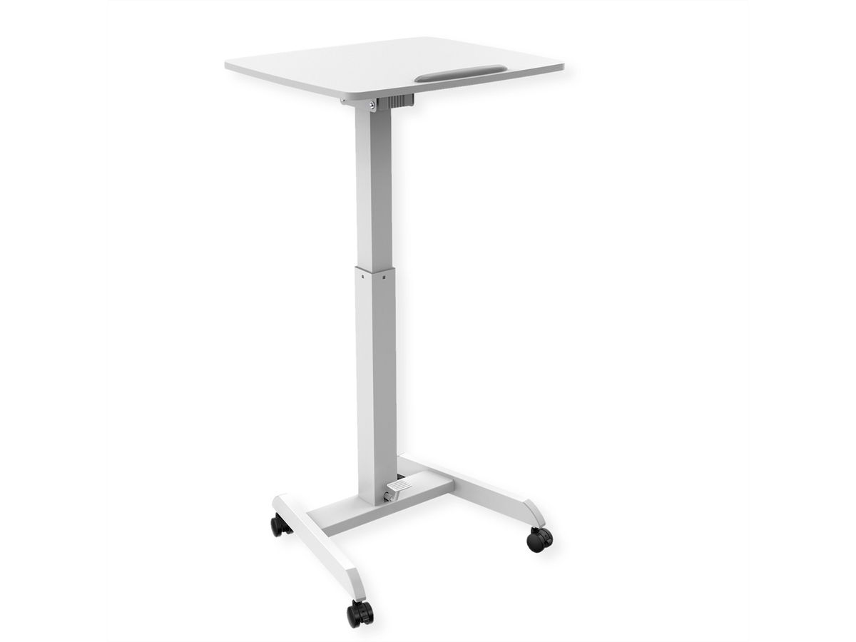 ROLINE PC Standing Workstation, height adjustable, tiltable, white