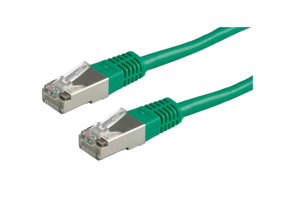 ROLINE S/FTP Patch Cord Cat.5e (Class D), green, 0.5 m