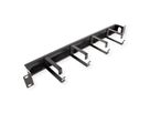VALUE 19" Cable Management 1U, with 4 Metal Rings (G-Type), with Brush Seal, black