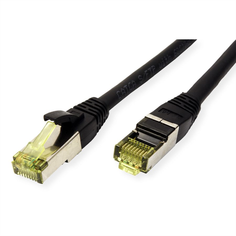 ROLINE Outdoor S/FTP Patch Cord Cat.6A / Class EA, Stranded, TPE, LSOH, black, 7 m