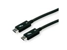 ROLINE Thunderbolt™ 3 Cable, 40GBit/s, 5A, M/M, black, 0.5 m