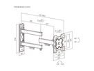 VALUE TV Monitor Arm, Wall Mount, < 81cm, < 20kg, 3 joints