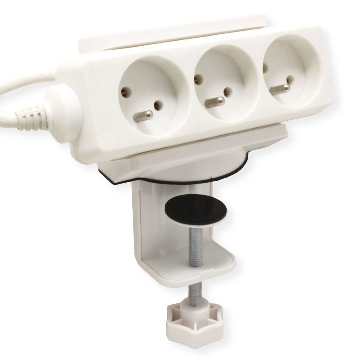 VALUE Clamp-On Power Strip Holder, white