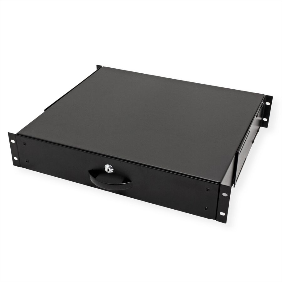 ROLINE 19-inch keyboard insert 2 U, 400 T lockable black