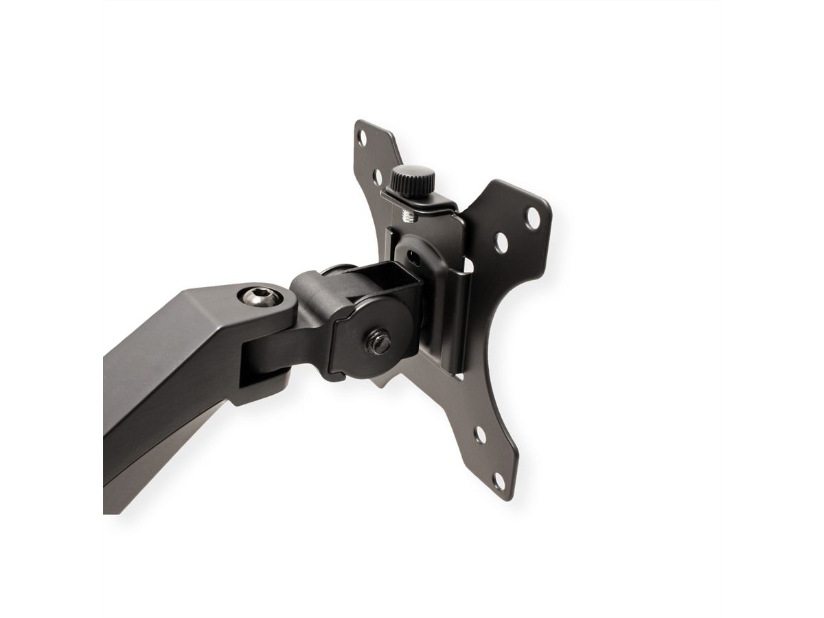 VALUE Dual LCD Monitor Arm, Desk Clamp, 5 Joints, Space Saving