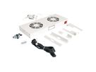 ROLINE 19-inch fan unit 2 fans, Thermostat grey