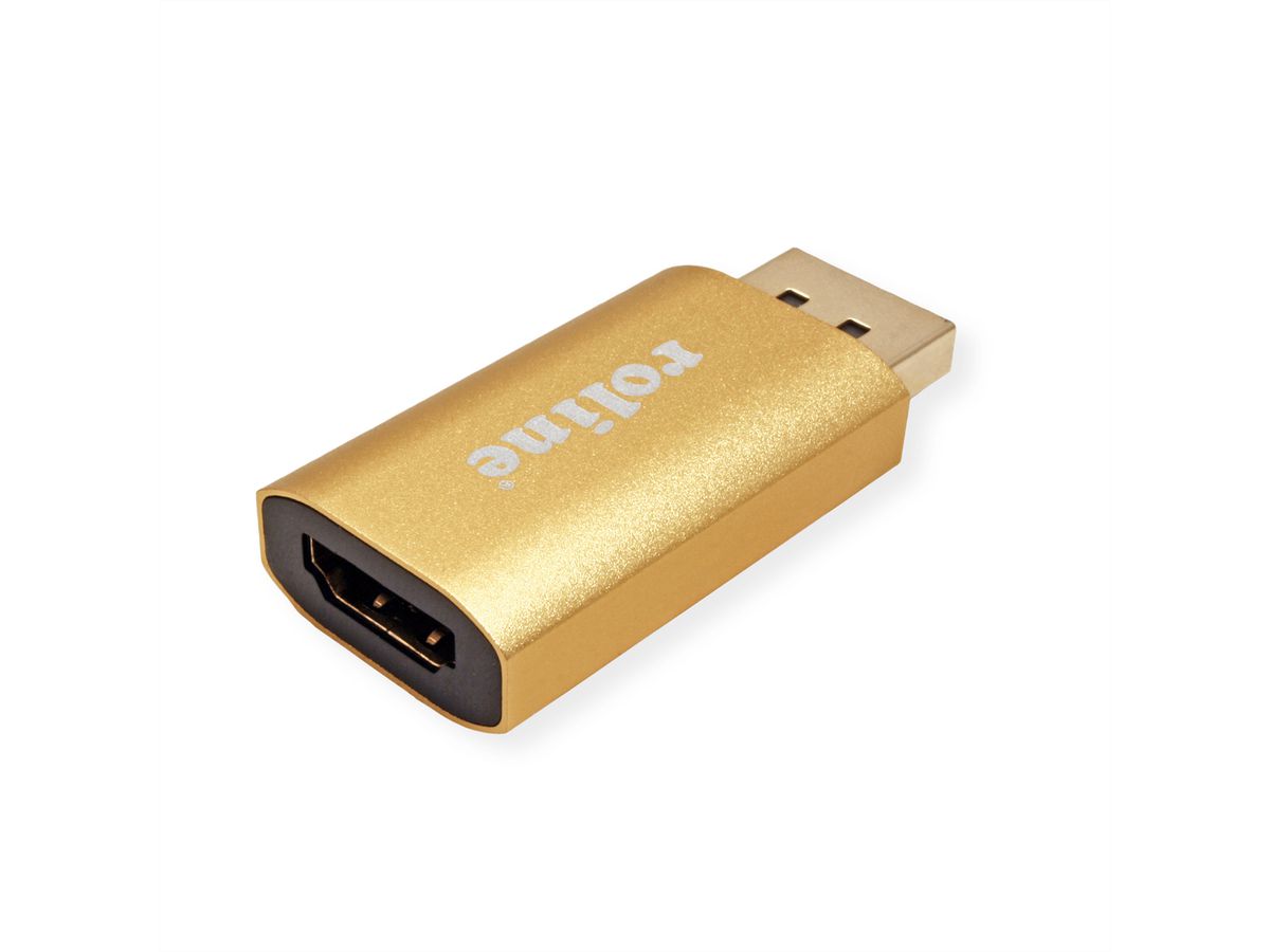 ROLINE GOLD 4K Adapter, active, v1.2, DP-HDMI, M/F