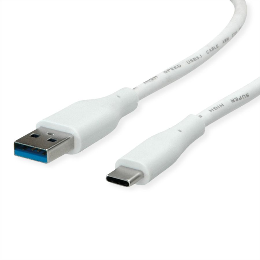VALUE USB 3.2 Gen 1 Cable, A-C, M/M, white, 2 m