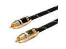 ROLINE GOLD Cinch Cable, simplex M/M, white, 5 m