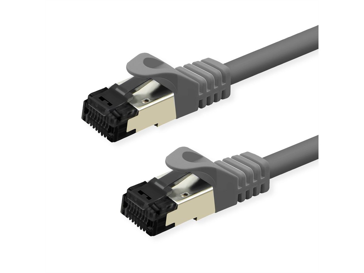 VALUE S/FTP Patch Cord Cat.8 (Class I), stranded, LSOH, grey, 1 m