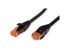 ROLINE UTP Cable Cat.6 Component Level, LSOH, black, 1 m