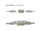 ROLINE RJ-45 Modular Coupler, Cat. 6A (Class EA), shielded, metal housing