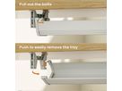 ROLINE Cable Organizer, Under Desk Mount, white, 44.9 cm